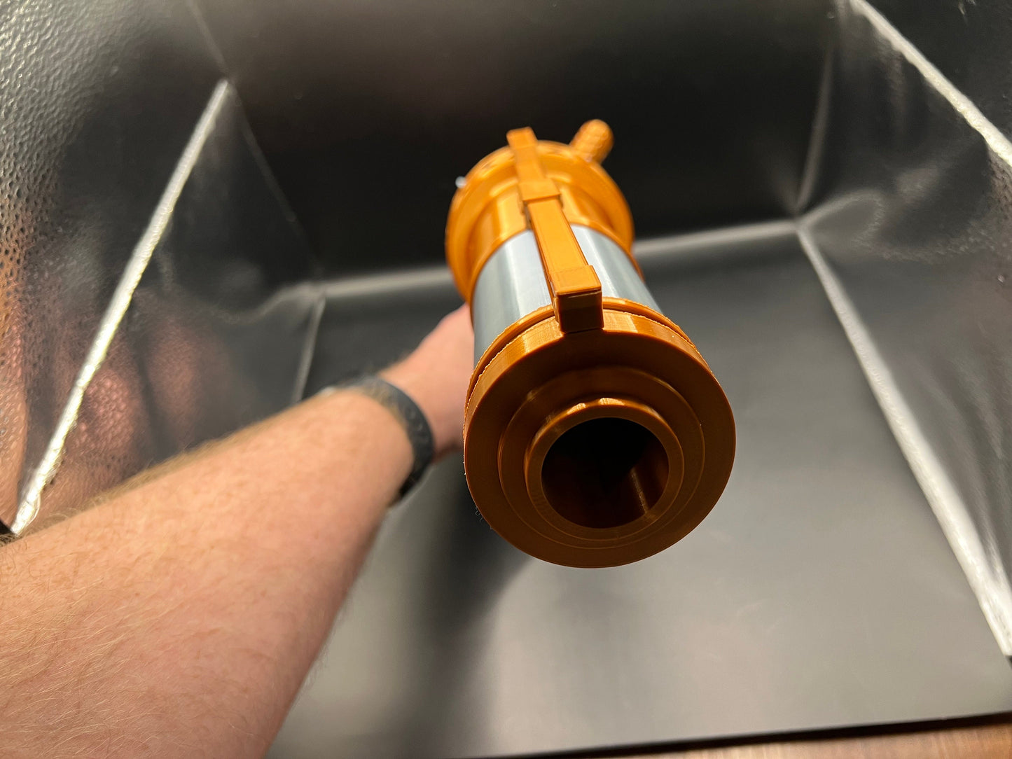 Jinx Zapper Pistol from Arcane for Cosplay, Barrel View