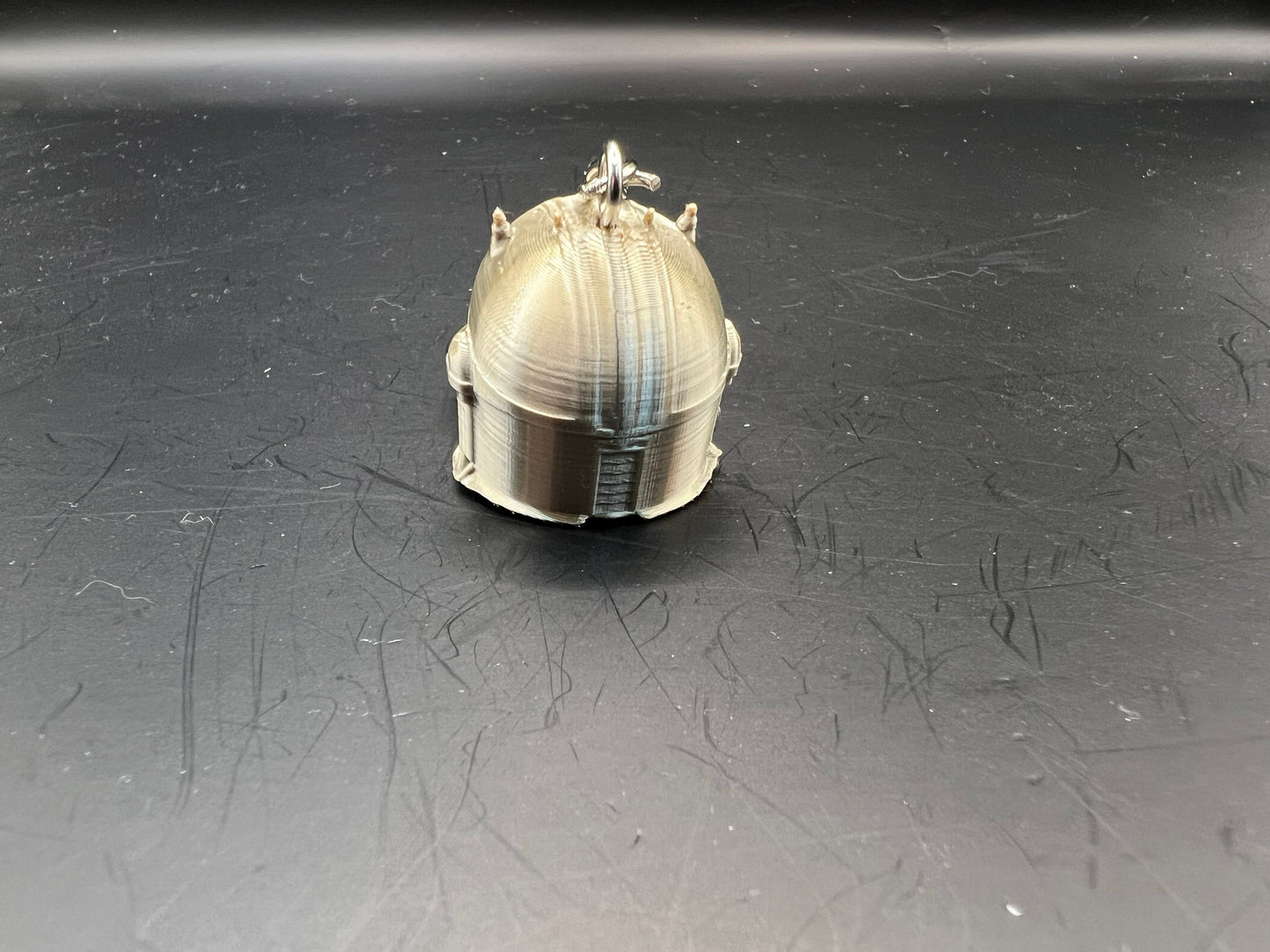 The Armorer Helmet Keychain / Charm from The Mandalorian / Star Wars